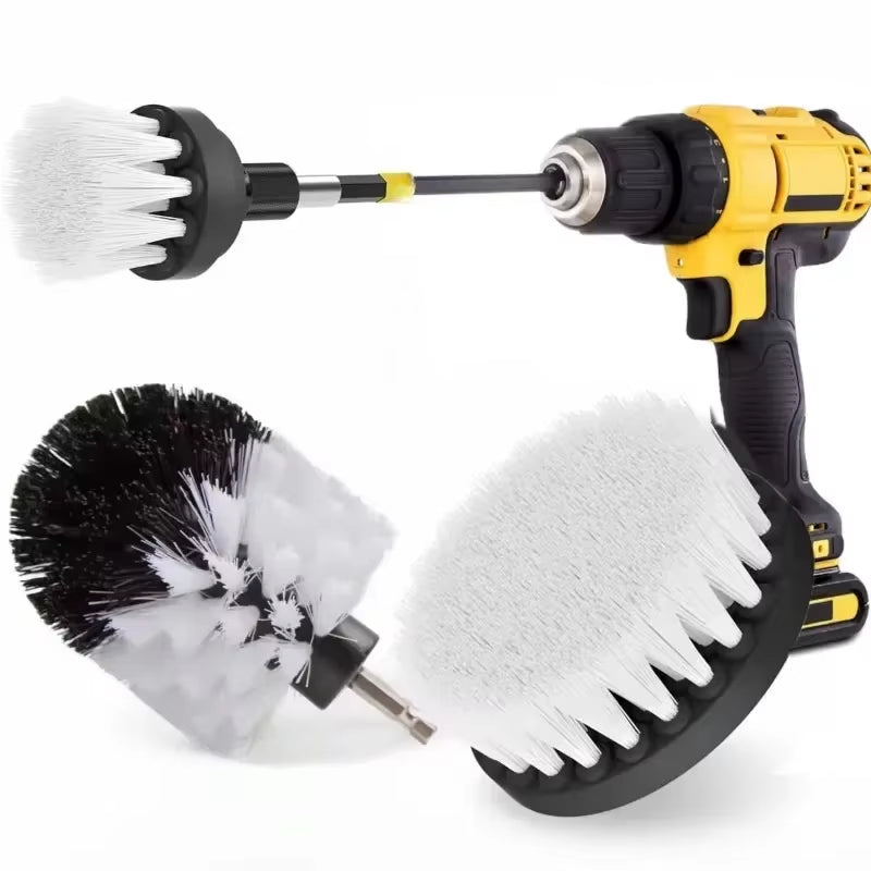 Drill brush blanc